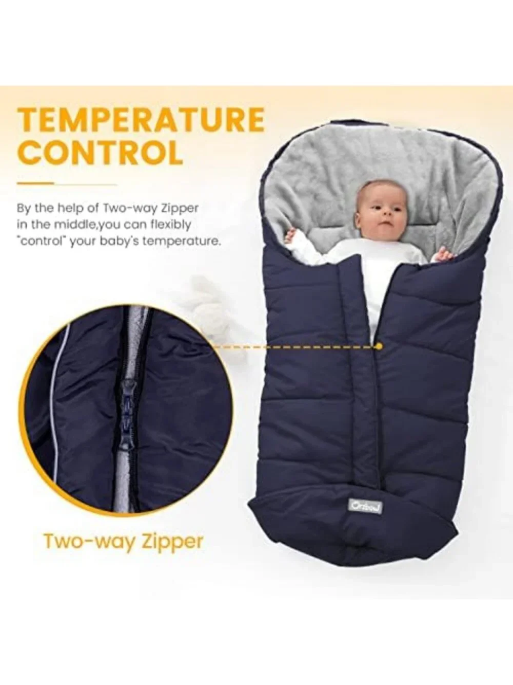 Universal Weather-Proof Baby Stroller Footmuff Bunting Bag - Warm & Cozy